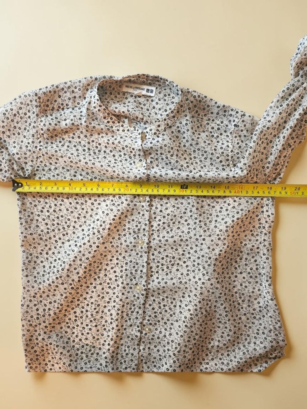 Ines de la Fressange UNIQLO Floral Button Blouse S - Picture 6 of 8